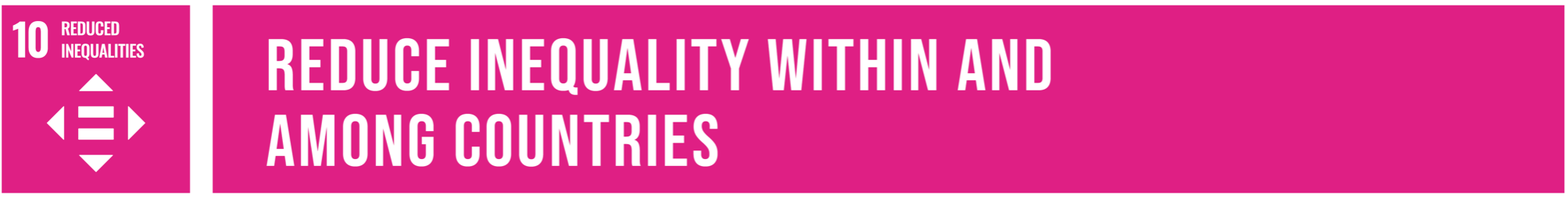 Sustainability Goal 10: reduced inequalities