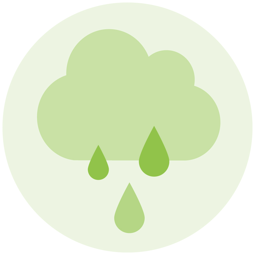 Icon für "Klimamodelle" Workshop mit Wolke und Regentropfen