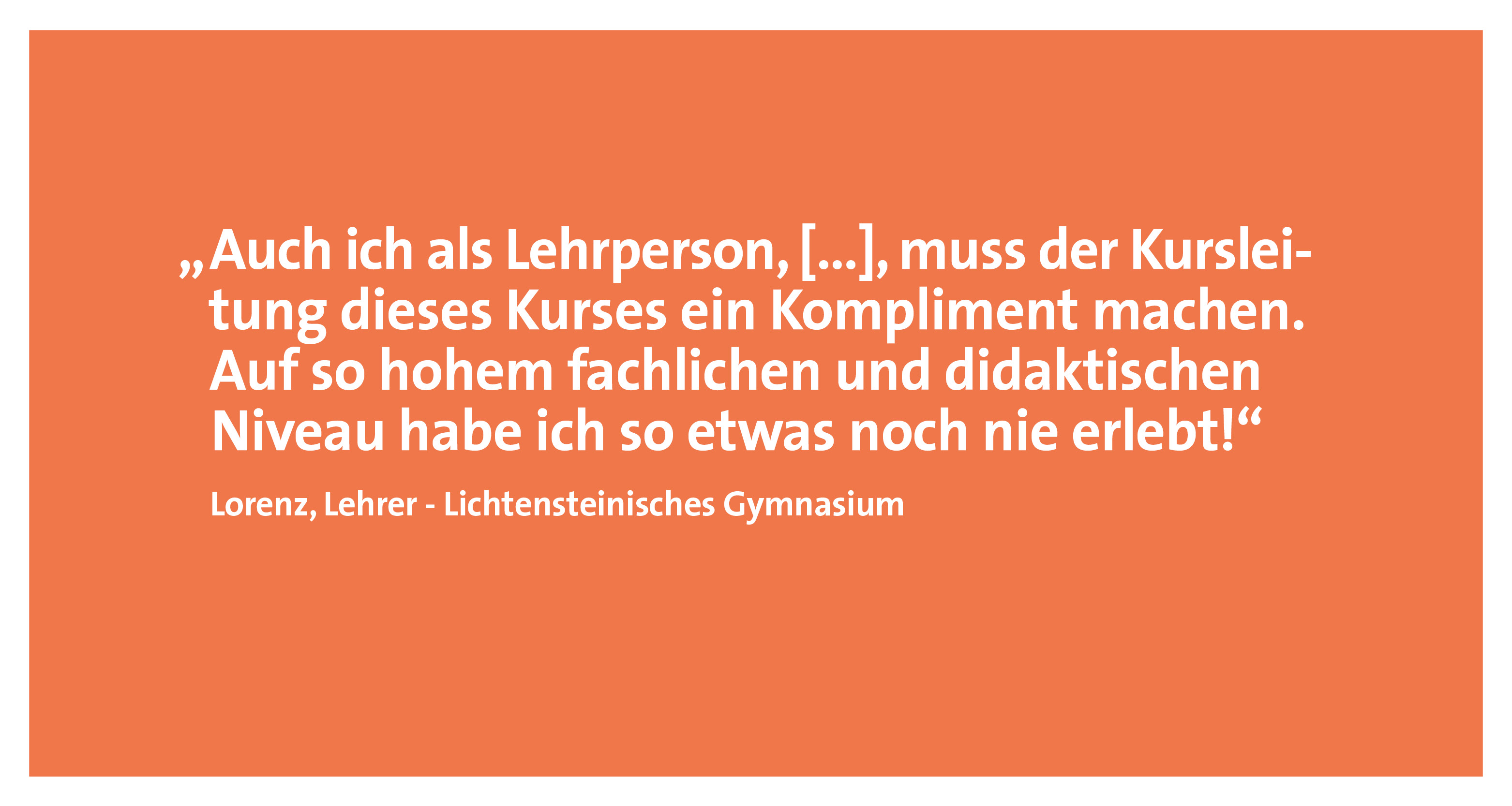 Testimonial Gymnasium Lichtenstein