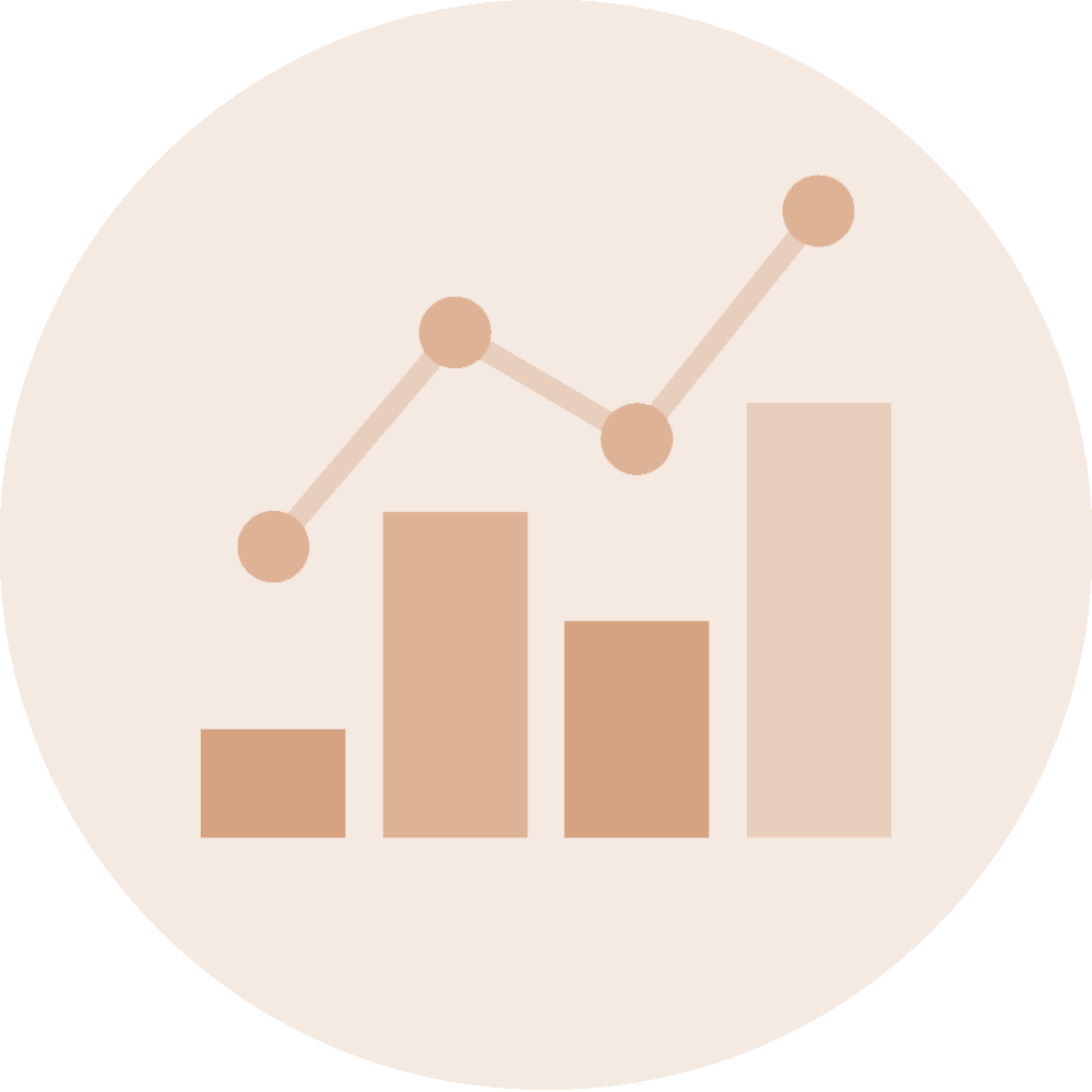 Icon mit Statistikgrafik